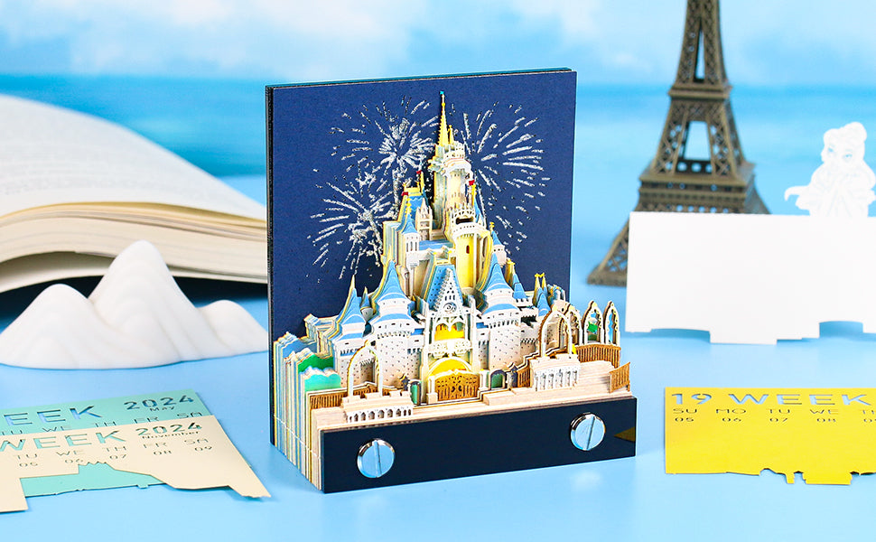 Cinderella Castle 2D calendar memo pad（2025）