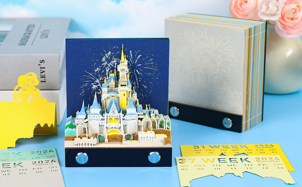 Cinderella Castle 2D calendar memo pad（2025）