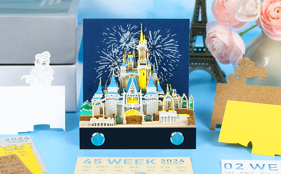 Cinderella Castle 2D calendar memo pad（2025）