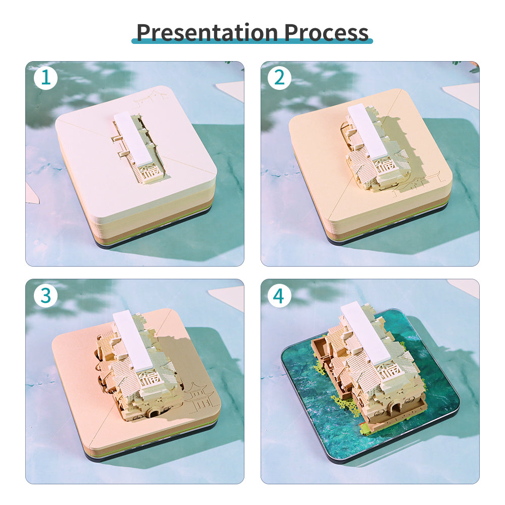 Traditional Building Block 3D Memo Pad