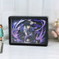 Uchiha Sasuke Anime Light Box Paper Craving Lamp（Black Shadow Box Frame）