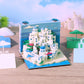 Notre Dame Cathedral,United States Capitol,Santorini and Taj Mahal 3D Miniature Model Hand Torn Memo Pad