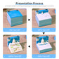 Notre Dame Cathedral,United States Capitol,Santorini and Taj Mahal 3D Miniature Model Hand Torn Memo Pad