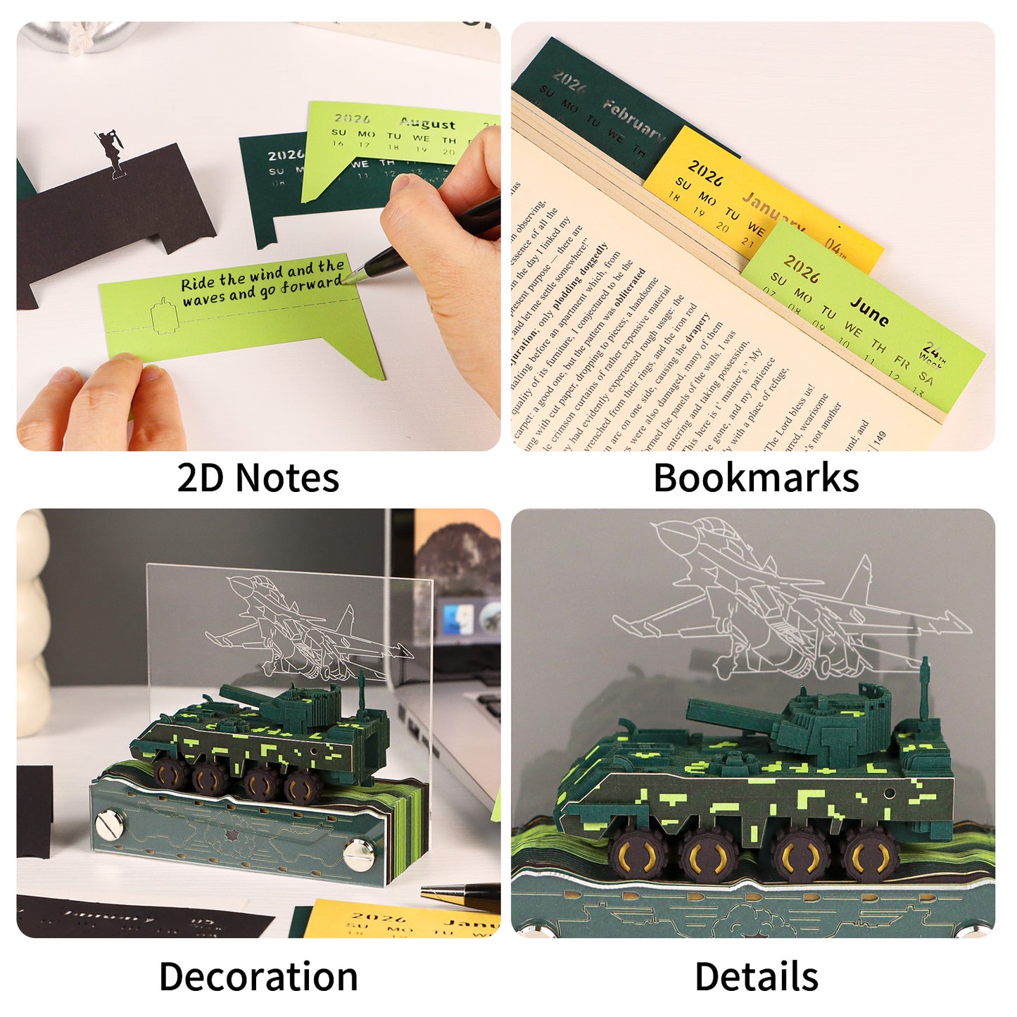 Birthday Cake 3D Model Hand Torn Calendar Memo Pad