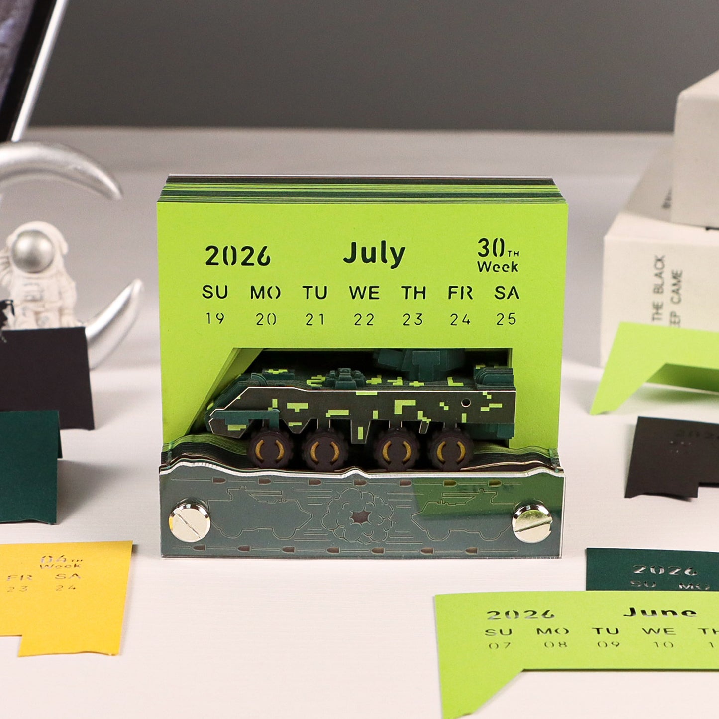 Birthday Cake 3D Model Hand Torn Calendar Memo Pad
