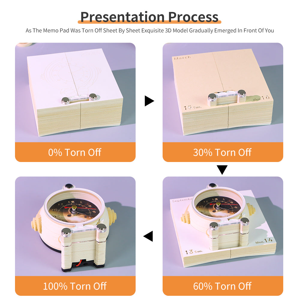 Astronaut 3D Model Memo Pad With Calendar 2026 and Clock