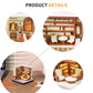 Bookstore Diorama Hand Tear off 3D Calendar Memo Pad With Light