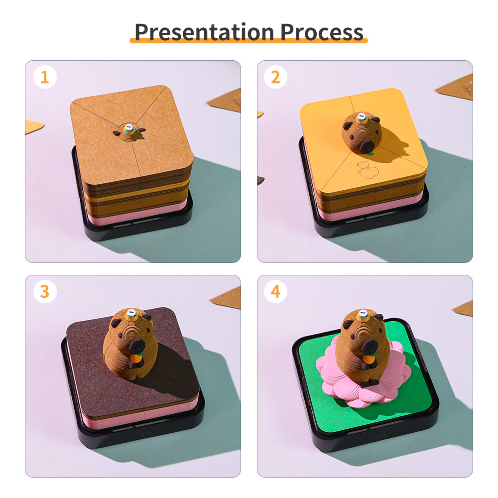 Capybara Animal Model 3D Memo Pad