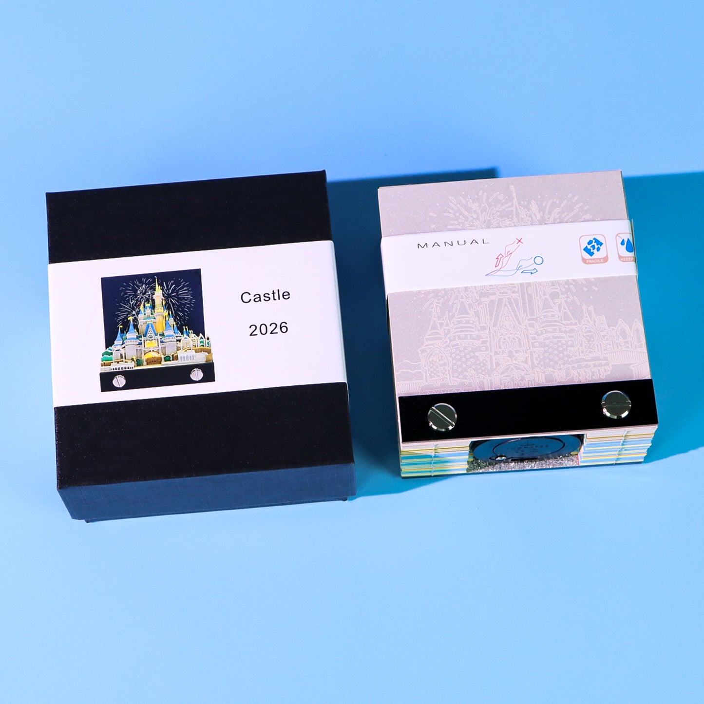 Disney Cinderella Castle 3D Memo Pad（3D Calendar 2026）