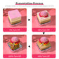 Pink Sakura Tree Model Hand Tear-off 3D Calendar Memo Pad With Light