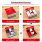 Santa Christmas Train Miniature Hand Tear off 3D Calendar Memo Pad With Light