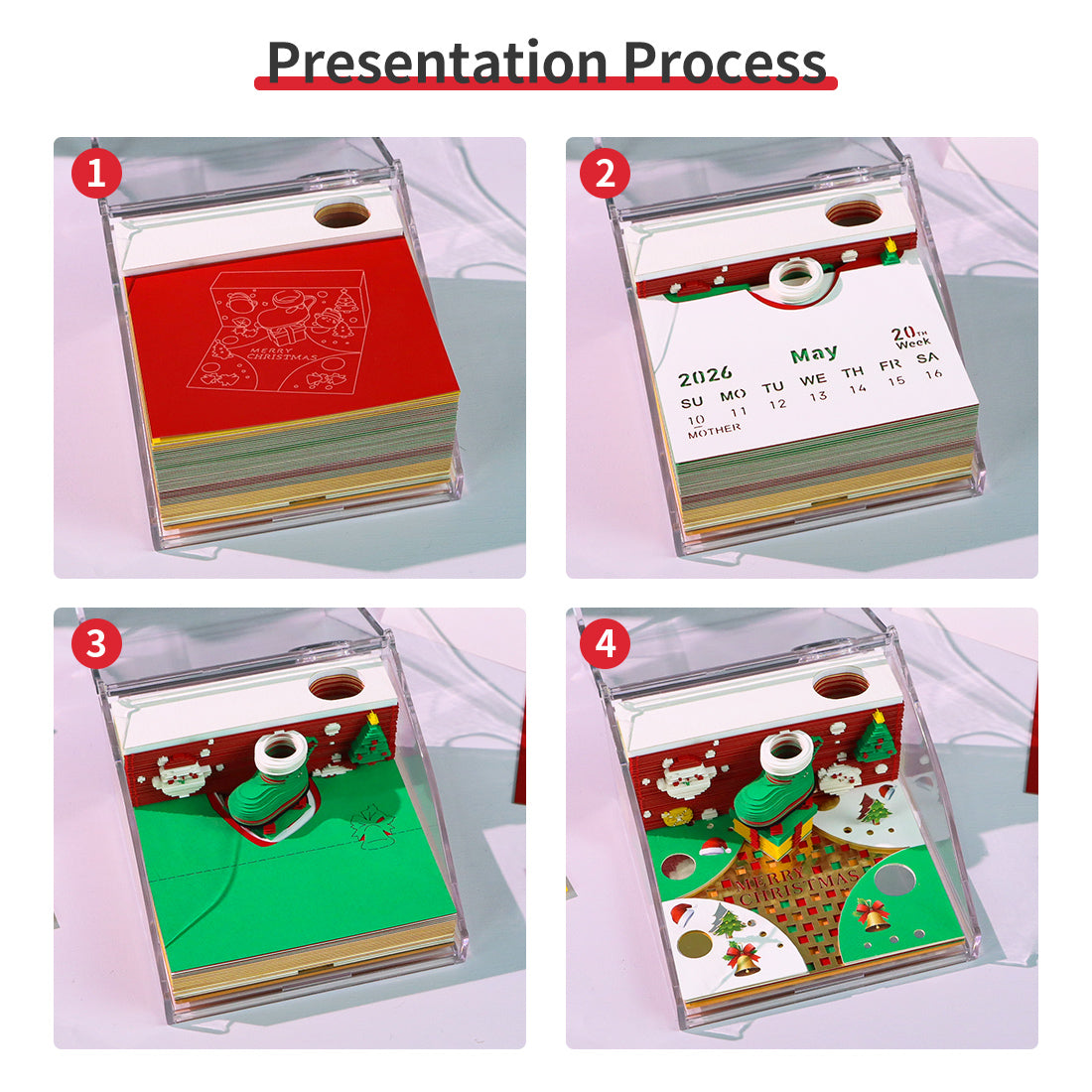 Christmas Ornaments Gift 3D Model Hand Torn Memo Pad