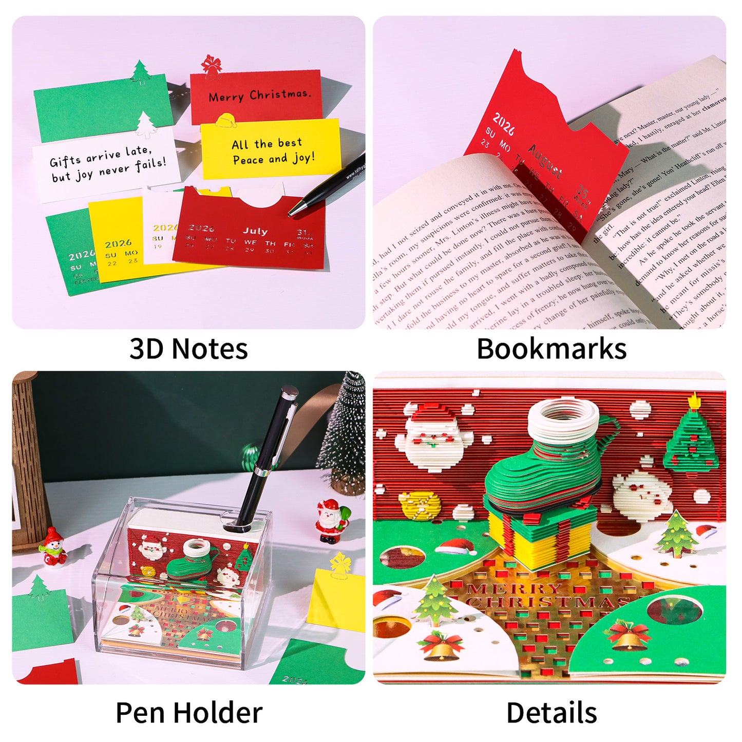 Christmas Ornaments Gift 3D Model Hand Torn Memo Pad