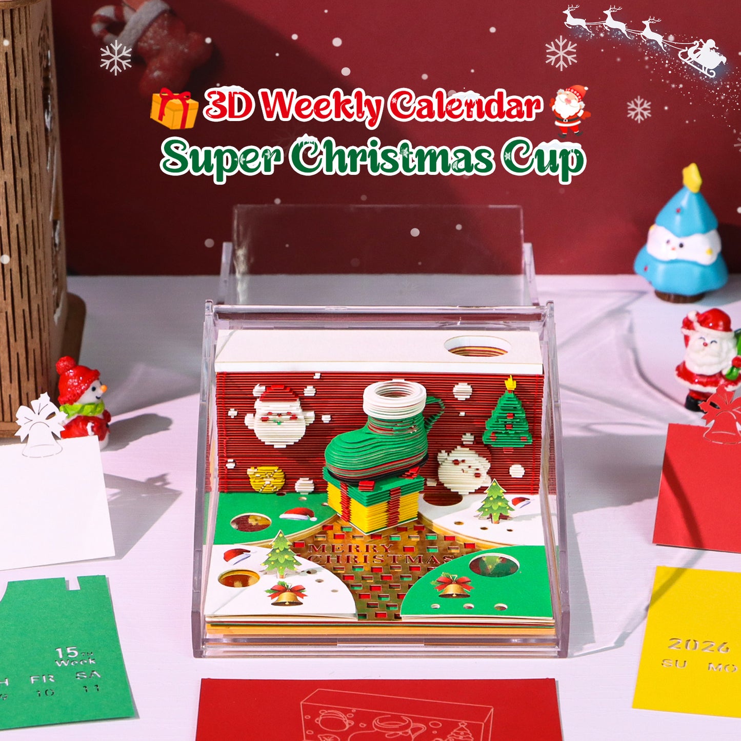Christmas Ornaments Gift 3D Model Hand Torn Memo Pad
