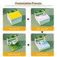 World Cup Football Model Hand Tear off 3D Calendar Memo Pad