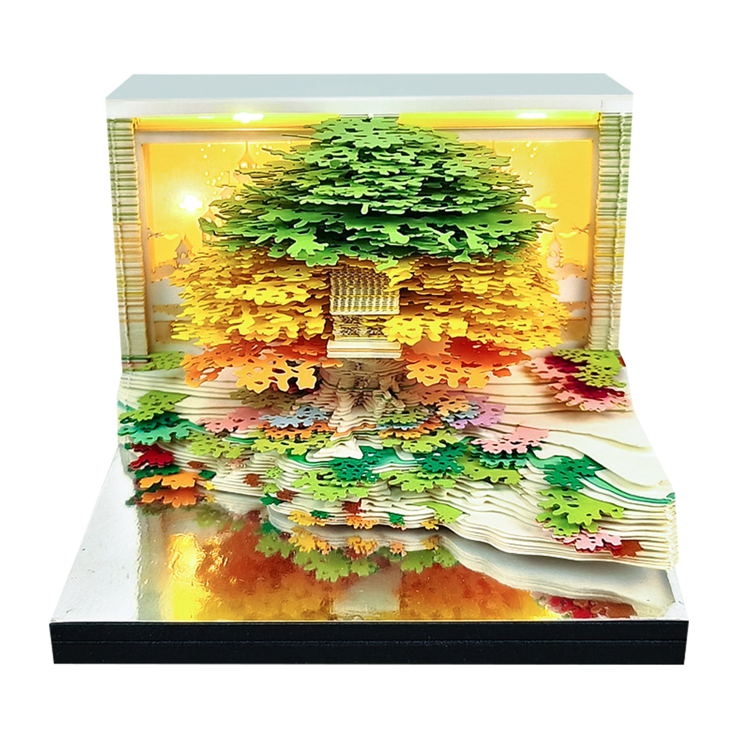 Treehouse 3D Model Hand Torn Memo Pad With Music Speaker