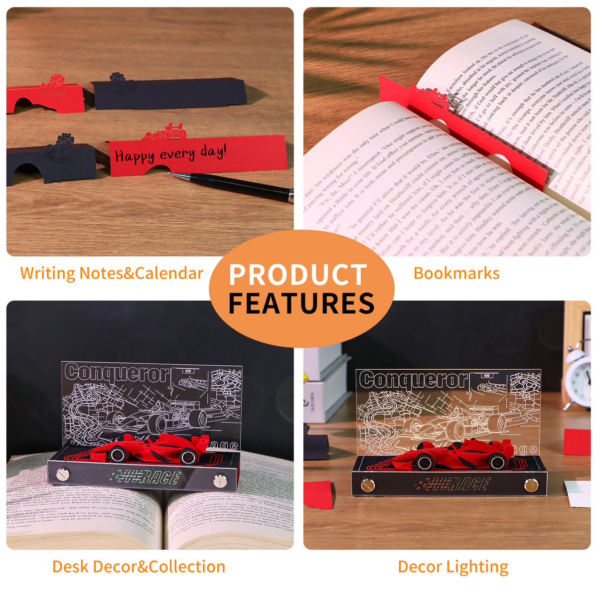 F1 Racing Car 3d Model Hand Tear off 2027 Calendar Memo Pad