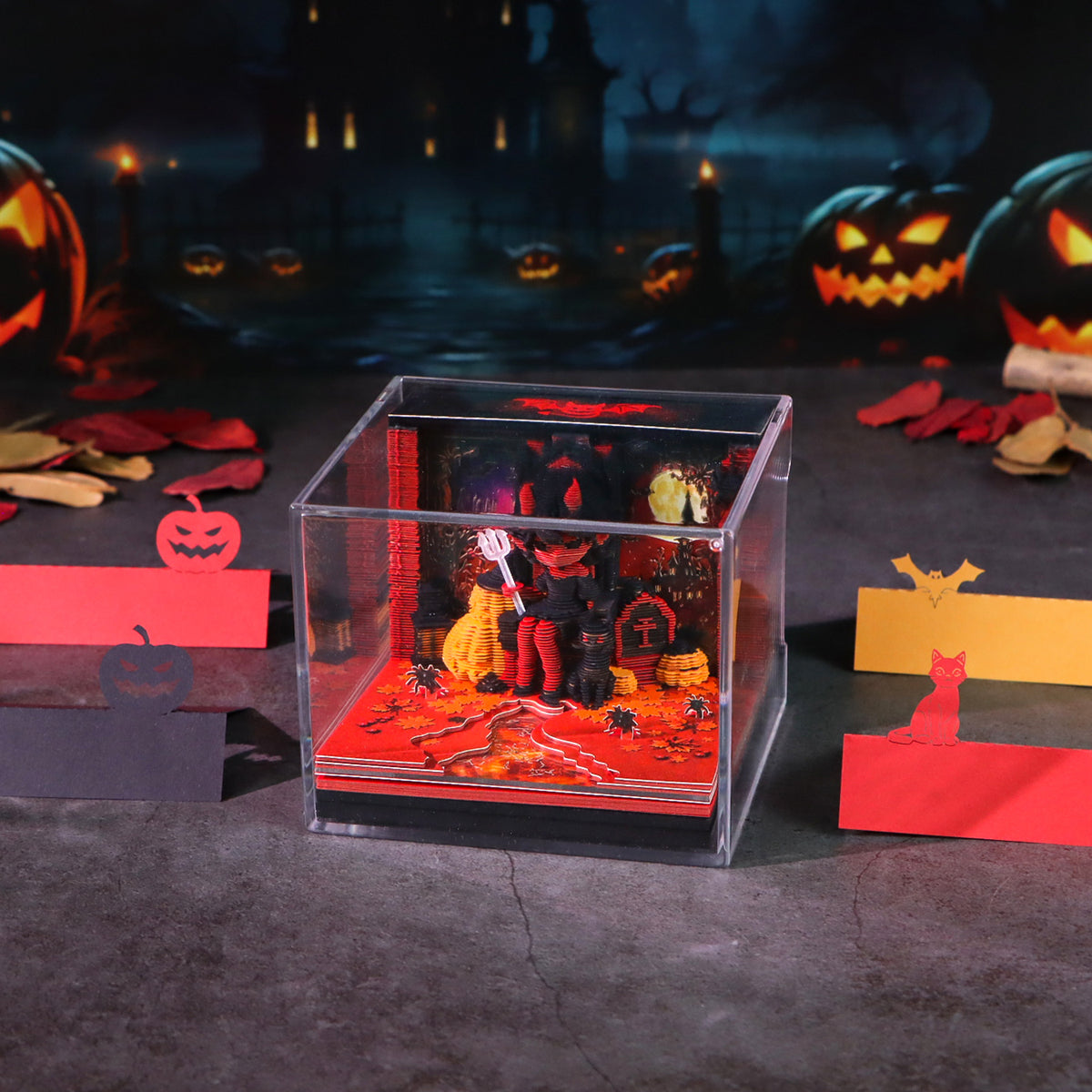 Halloween Witch Model Hand Tear off 2027 Calendar 3D Memo Pad