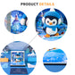 Cartoon Penguin Model Hand Tear off 3D Calendar Memo Pad With Light