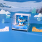 Cartoon Penguin Model Hand Tear off 3D Calendar Memo Pad With Light