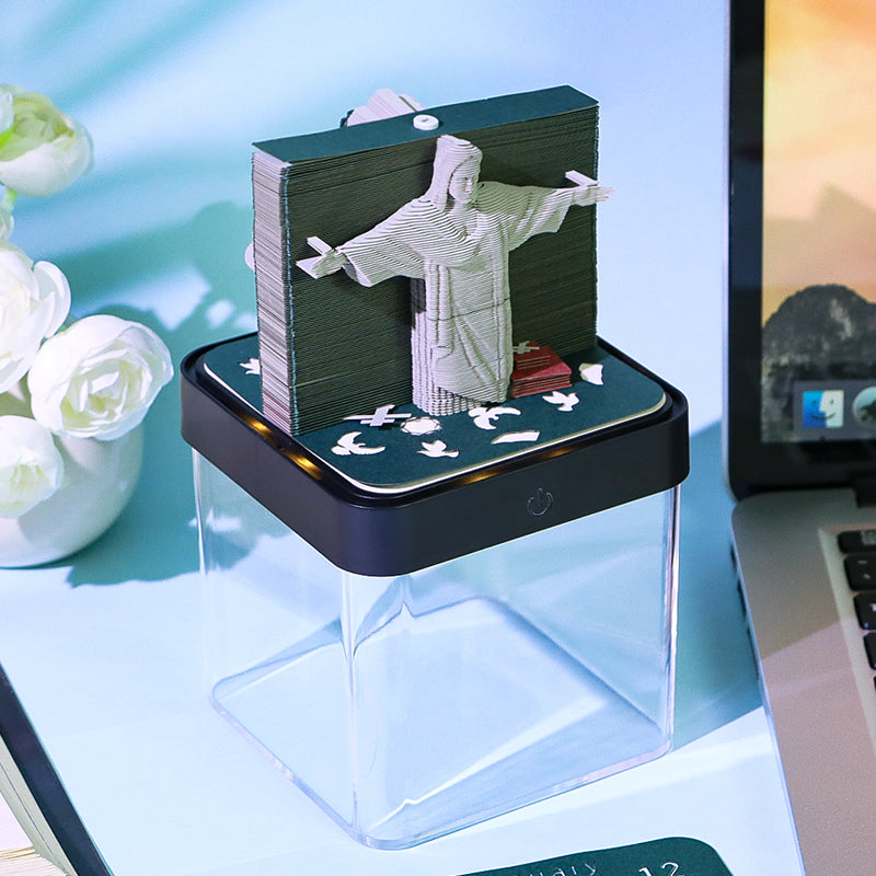 Jesus And Cross Double Side 3D Memo Pad
