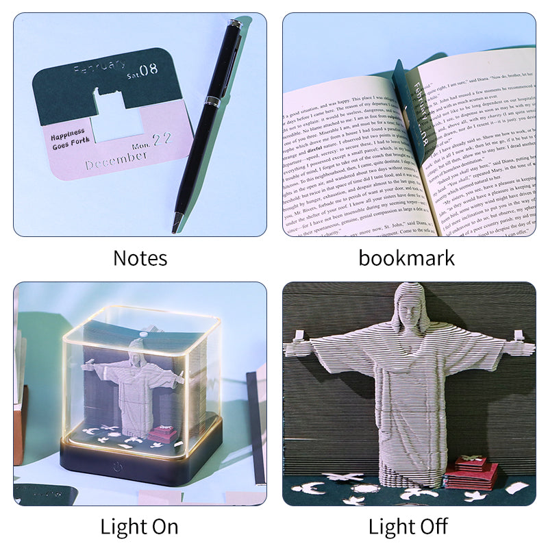 Jesus And Cross Double Side 3D Memo Pad