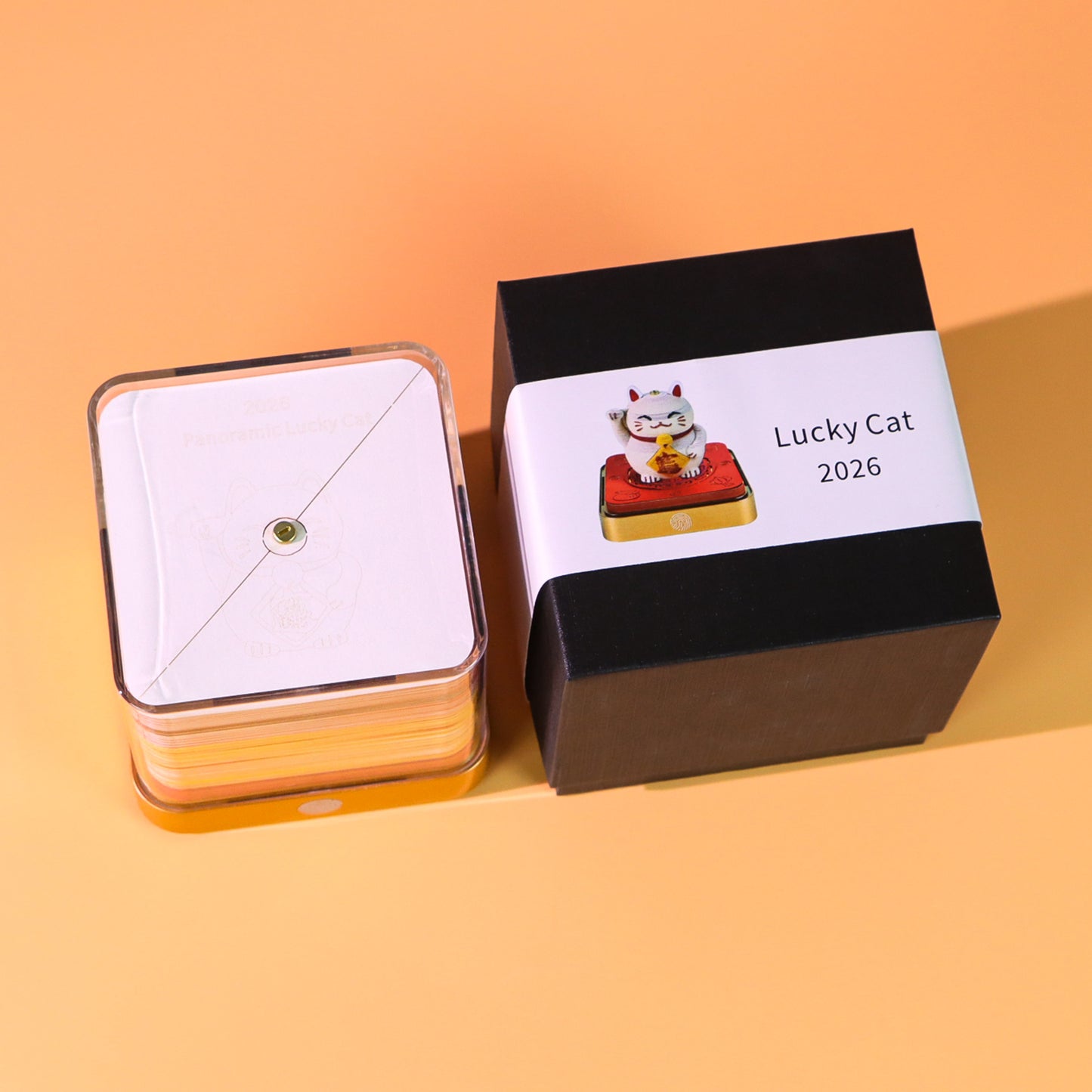 Lucky Ctchinese Style 3D Paper Sculpture Calendar Memo Pad With Light