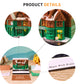 Magic Wish House Diorama Model Hand Tear off 3D Calendar Memo Pad with Light