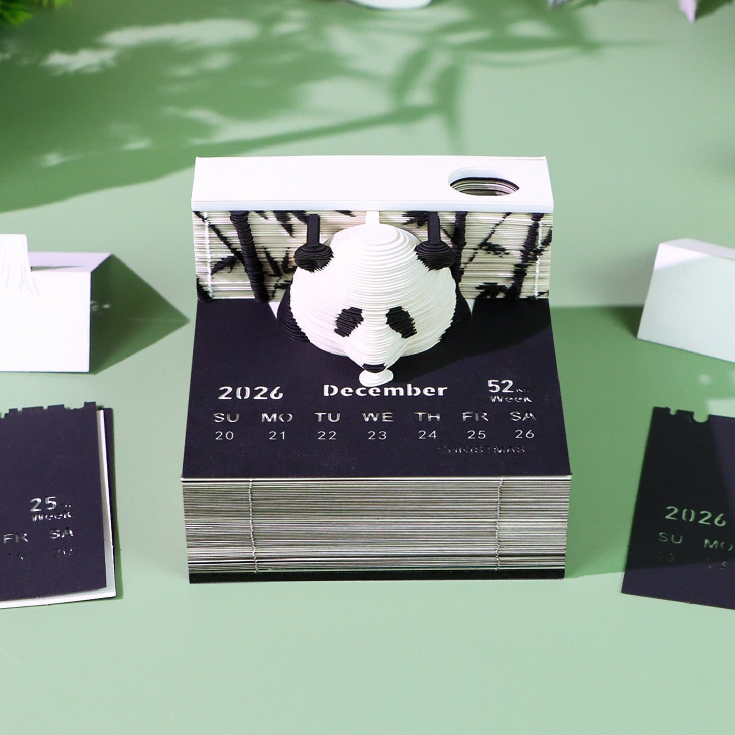 Panda 3D Memo Pad（3D Calendar 2026）