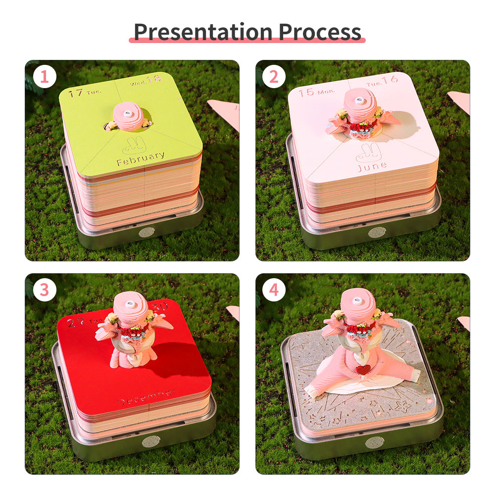 Elk Lucky Deer 3D Model Hand Torn Memo Pad With Calendar 2026