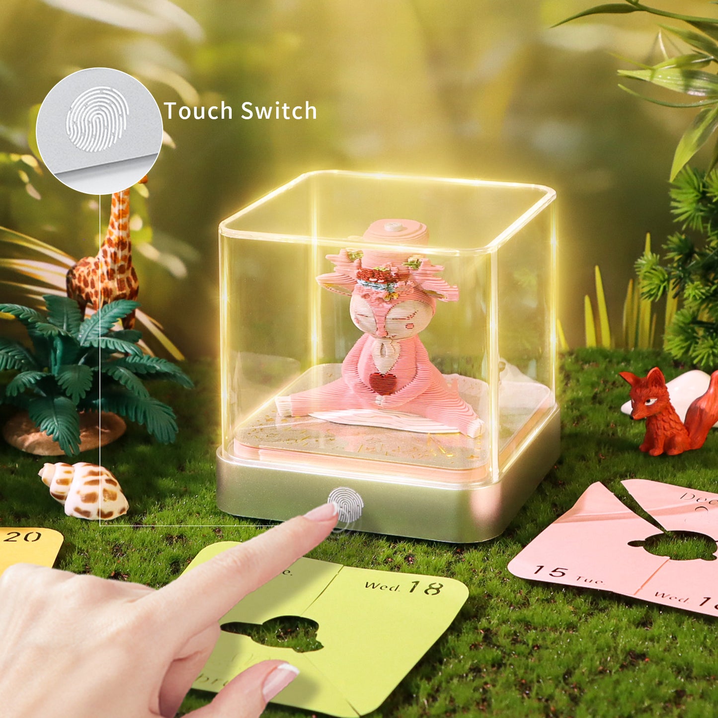 Elk Lucky Deer 3D Model Hand Torn Memo Pad With Calendar 2026