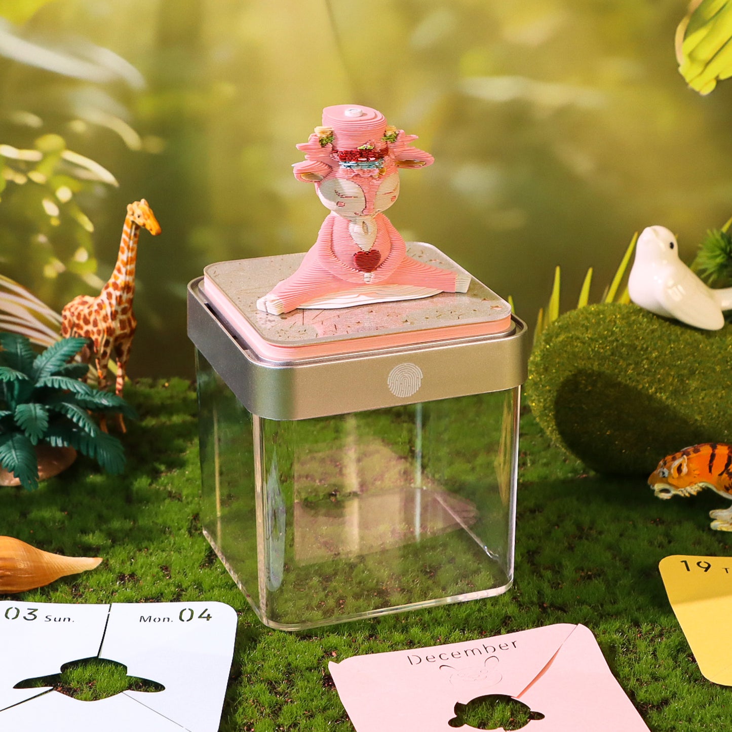 Elk Lucky Deer 3D Model Hand Torn Memo Pad With Calendar 2026