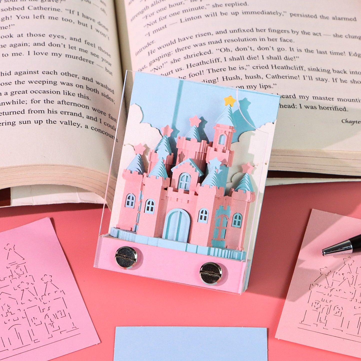 Pink Castle Cheap 3D Model Hand Torn Memo Pad