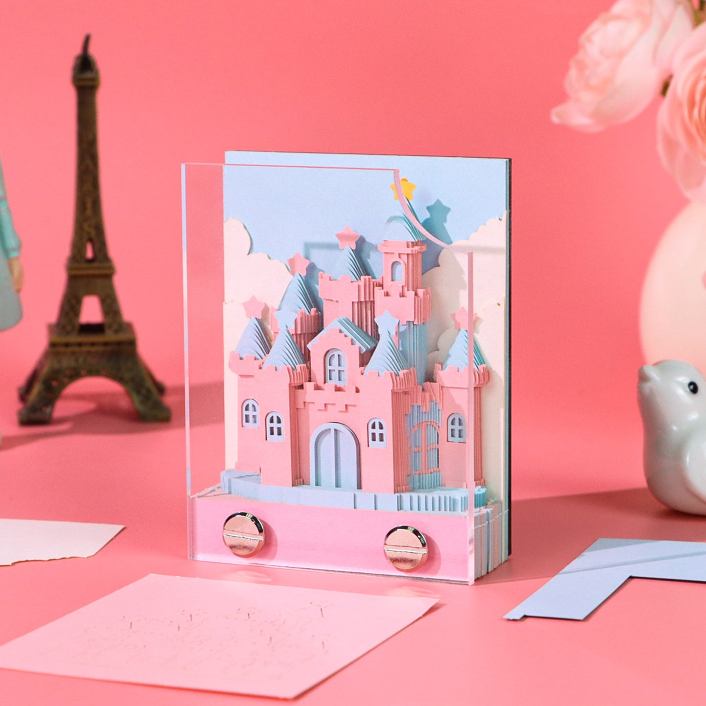 Pink Castle Cheap 3D Model Hand Torn Memo Pad