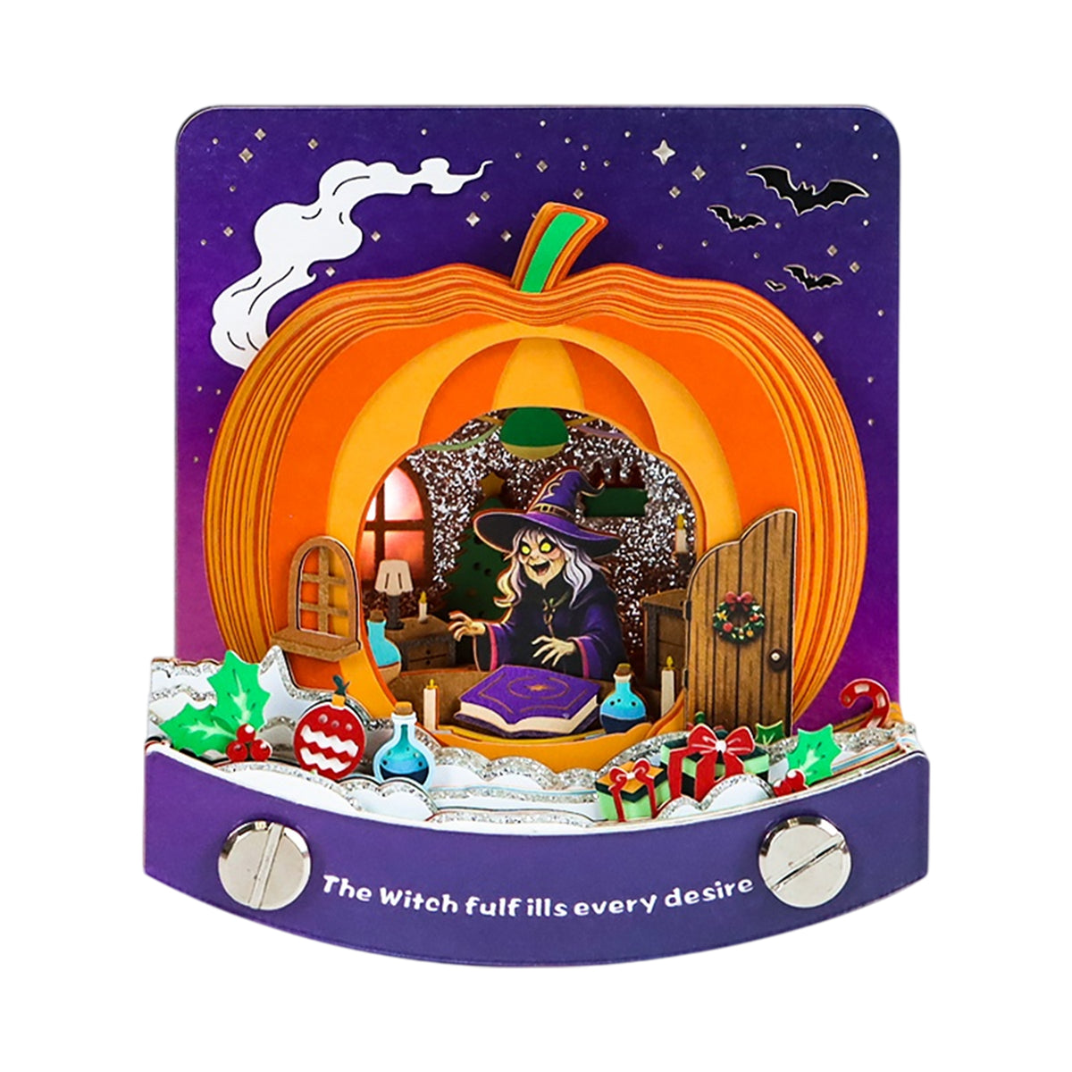The witch's pumpkin house 3d Model Hand Tear off Memo Pad