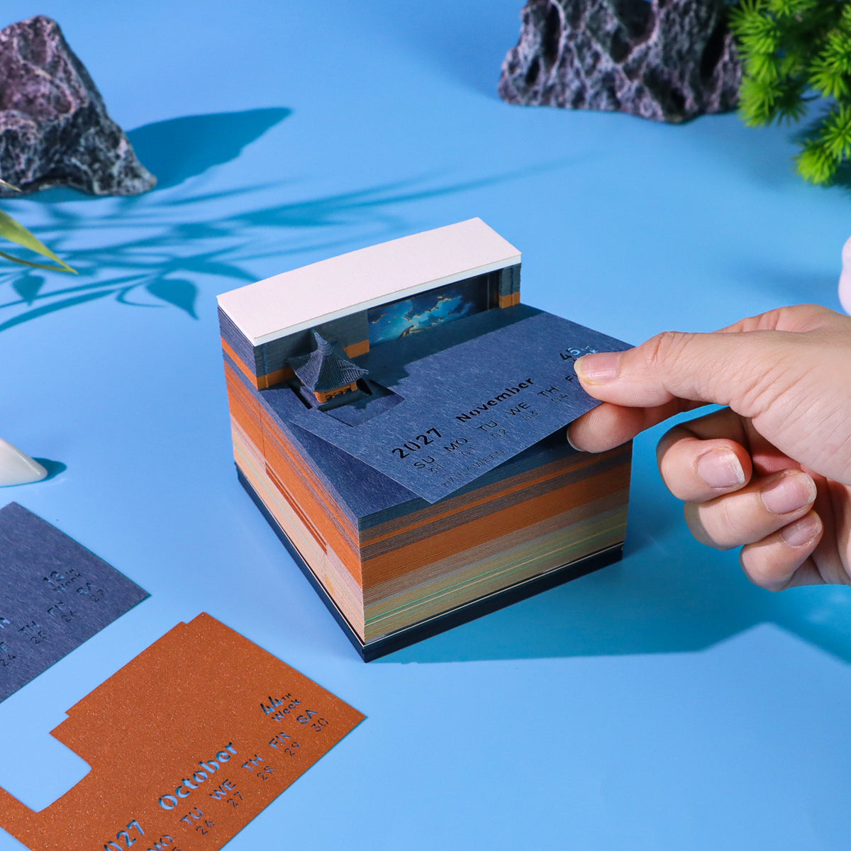 Riverside  Pavilion 3d Model Hand Tear off Memo Pad