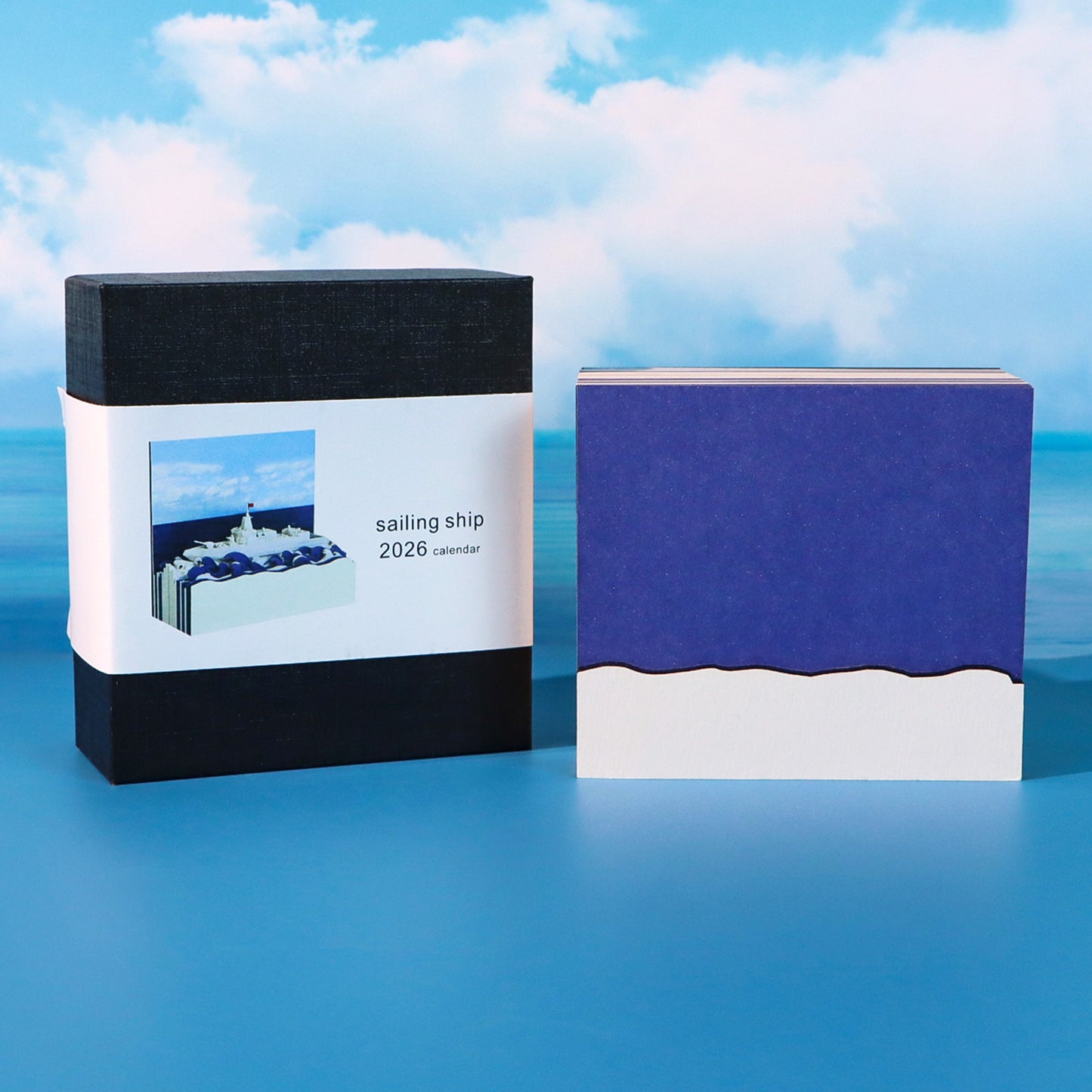 Sailing Warship Paper Calendar Memo Pad
