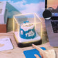 Santorini Aegean Sea 3D Paper Sculpture Calendar Memo Pad With Light