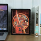 Slam Dunk Manga Anime Light Box Paper Craving Lamp（Black Shadow Box Frame）-2