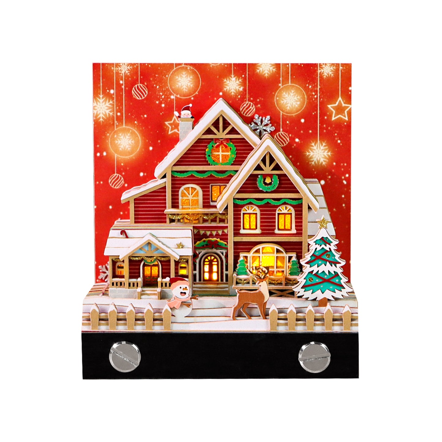 Christmas Snow Santa House 3D Memo Pad（3D Calendar 2026）