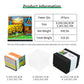 Sunflower Courtyard Miniature Model Hand Tear off 3D Calendar Memo Pad With Light