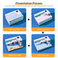 Surfing Great Wave Hand Tear off 3D Calendar Memo Pad With Light