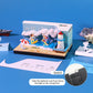 Surfing Great Wave Hand Tear off 3D Calendar Memo Pad With Light
