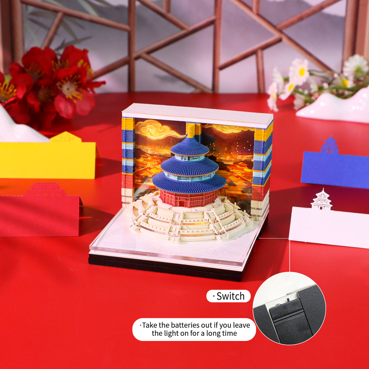 Temple of Heaven 3d Model Hand Tear off 2027 Calendar 3D Memo Pad