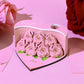 Flower Rose Bouquet 3D Paper Craft 2025 Creative Christmas Valentines Gift Novelty Magical Memo Pad Desk Calendar With Gift Box