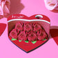 Flower Rose Bouquet 3D Paper Craft 2025 Creative Christmas Valentines Gift Novelty Magical Memo Pad Desk Calendar With Gift Box