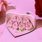 Flower Rose Bouquet 3D Paper Craft 2025 Creative Christmas Valentines Gift Novelty Magical Memo Pad Desk Calendar With Gift Box