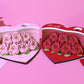 Flower Rose Bouquet 3D Paper Craft 2025 Creative Christmas Valentines Gift Novelty Magical Memo Pad Desk Calendar With Gift Box