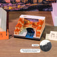 Venice Rialto Bridge Miniature Hand Tear off 3D Calendar Memo Pad With Light