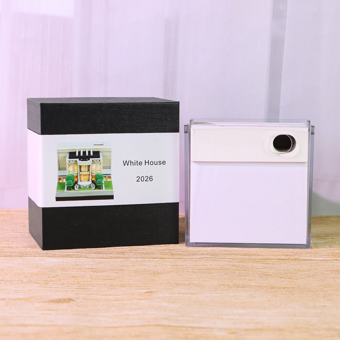 White House 3D Calendar Memo Pad With Light